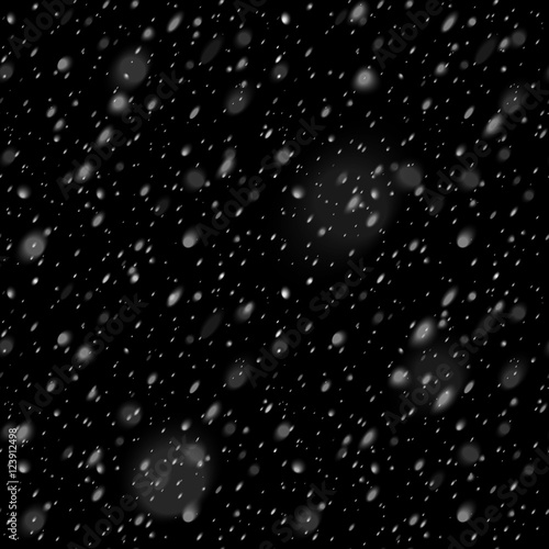 Snowfall Overlay Effect on Black Background