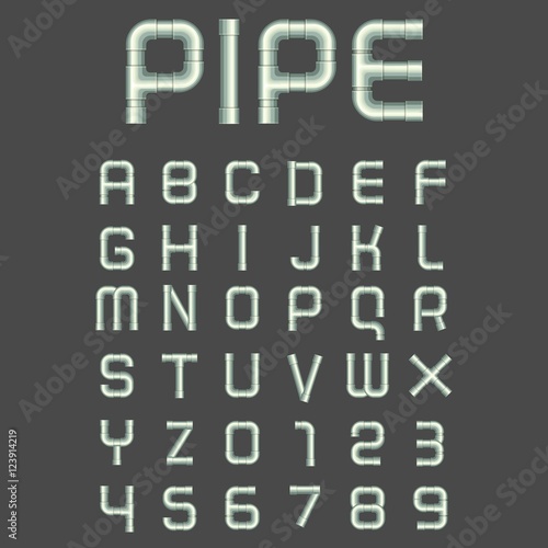 Pipe font
