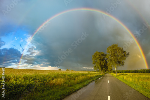 Canvastavla rainbow after the storm