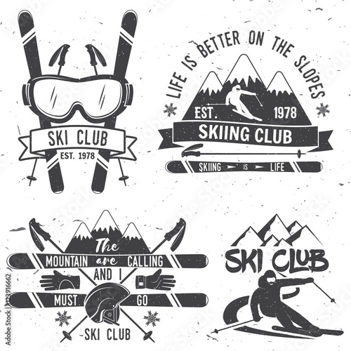 Ski club concept.