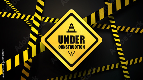 Under construction and police line