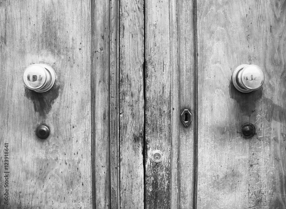 Ancient Italian door in Tuscany (black and white). Ancient Italian door in Tuscany (black and white).