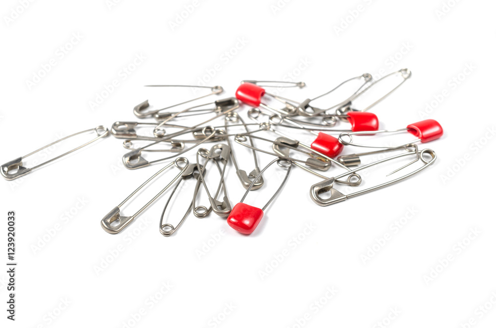 Fototapeta premium Heap of safety pins