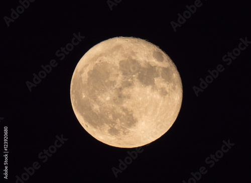 Tableau sur toile Full Moon, Hunter's Super moon, Washington DC
