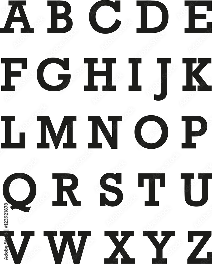 Simple Alphabet Font