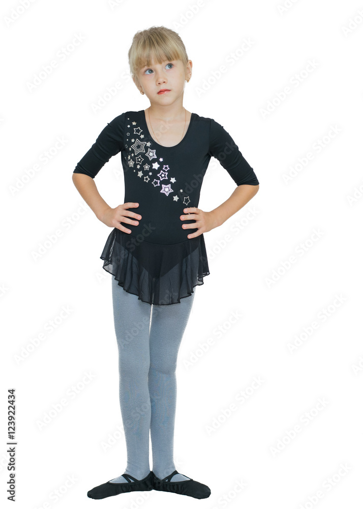beautiful little girl in costume for the dance beautiful little girl in costume for the dance