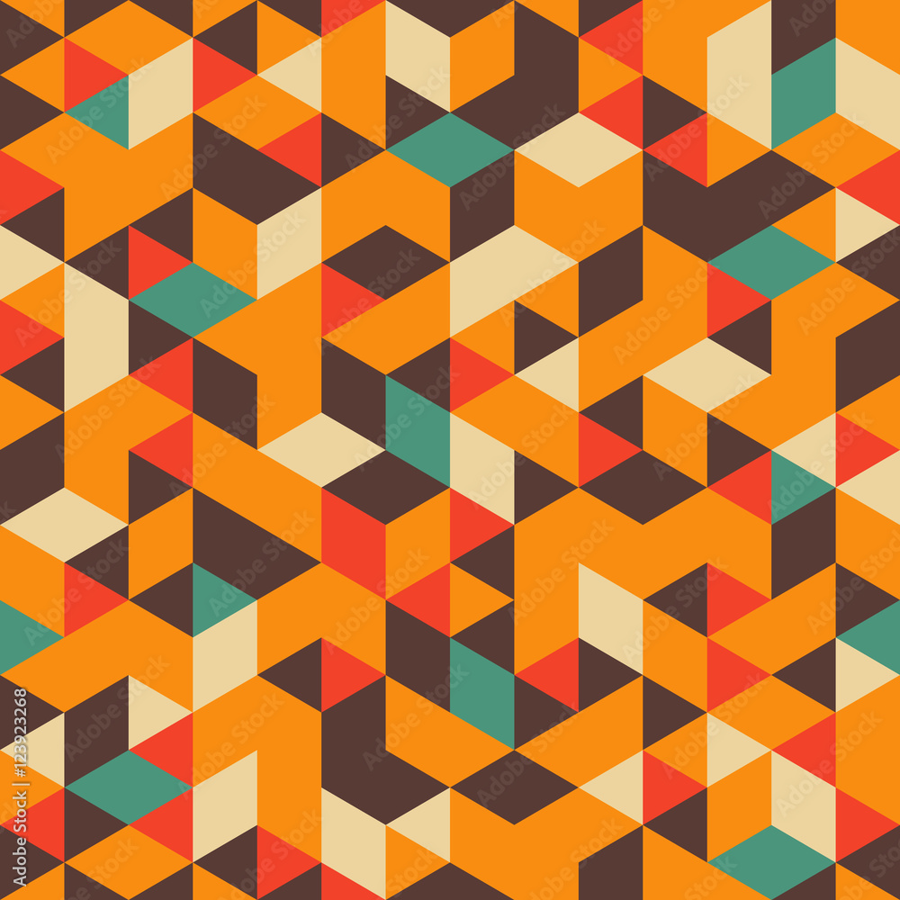 Seamless Pattern of geometric shapes

