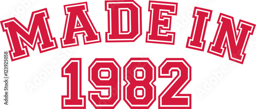 Obraz na płótnie Made in 1982