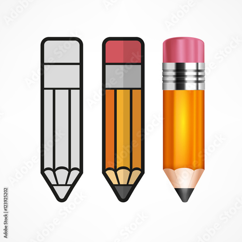 Different style pencils