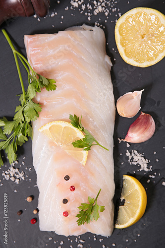 Fotografie, Tablou raw fish fillet