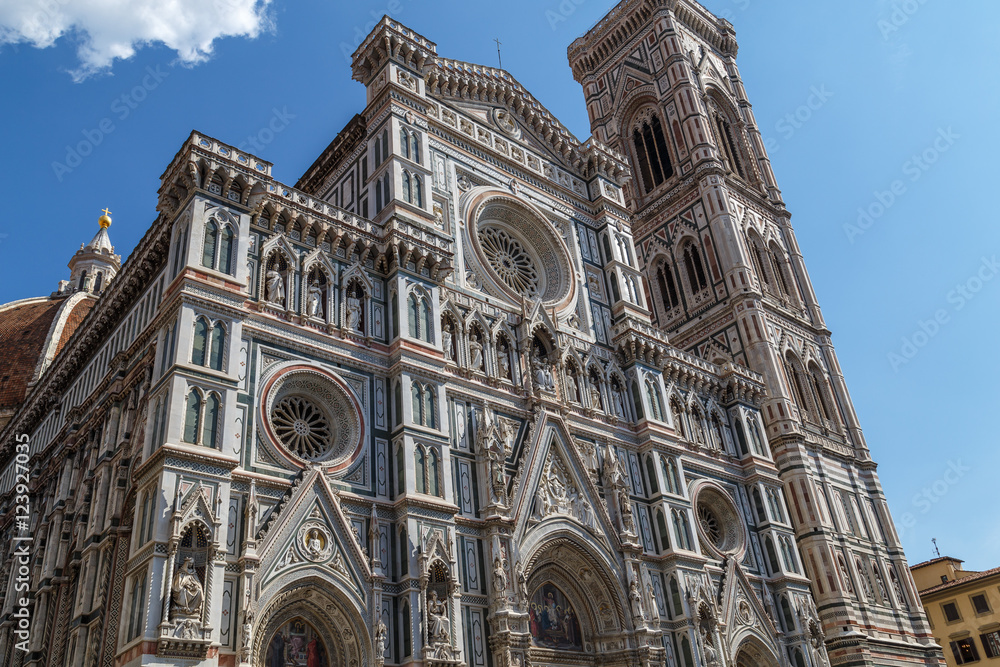 Facades of Florence, the top of the Cathedral of Santa Maria del Fiore