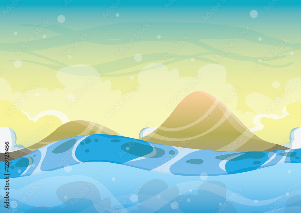 cartoon vector sea background with separated layers for game art and animation game design asset in 2d graphic cartoon vector sea background with separated layers for game art and animation game design asset in 2d graphic
