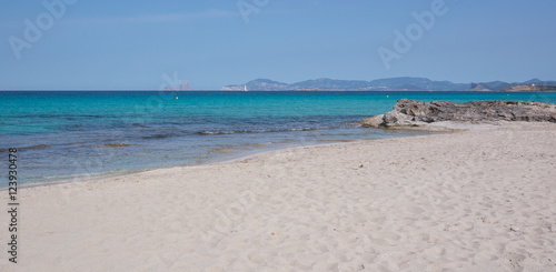 Sand of Ses Illetes beach