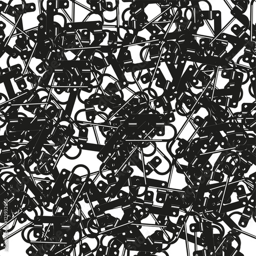 Handles for sliding boxes. Abstract composition. Background.