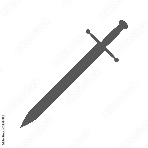 Sword icon. Vector illustration.