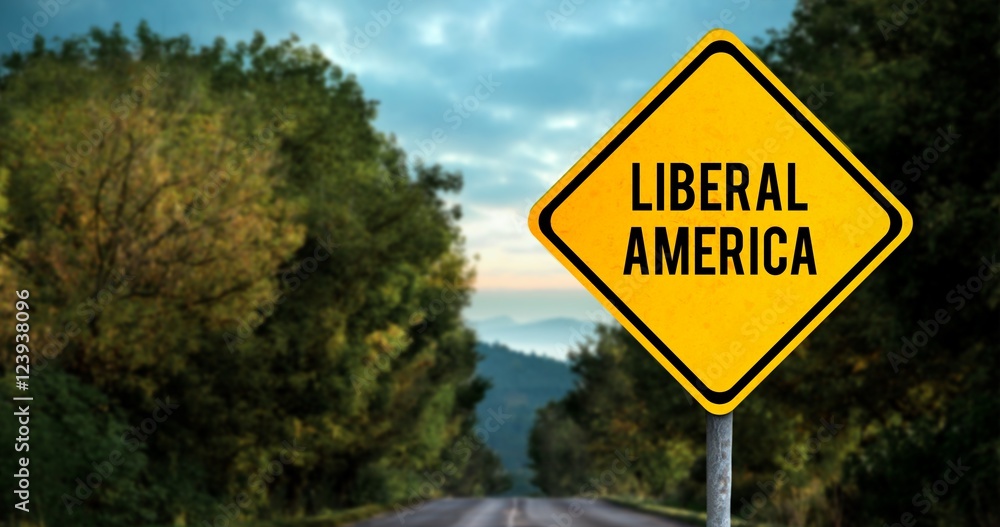 Composite image of liberal america
