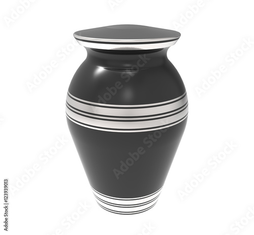 Valokuva Cremation urn, 3d rendering