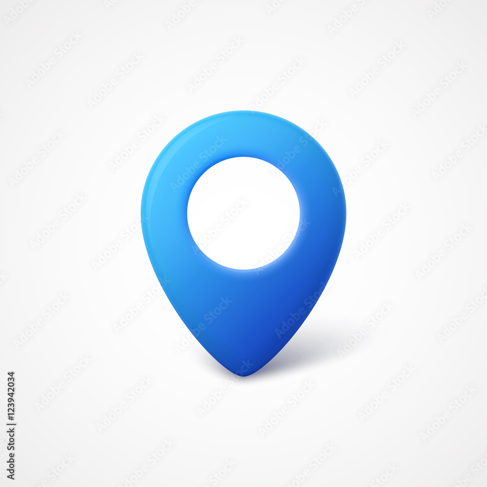 3d Map pointer icon. Map Markers. Vector illustration 3d Map pointer icon. Map Markers. Vector illustration