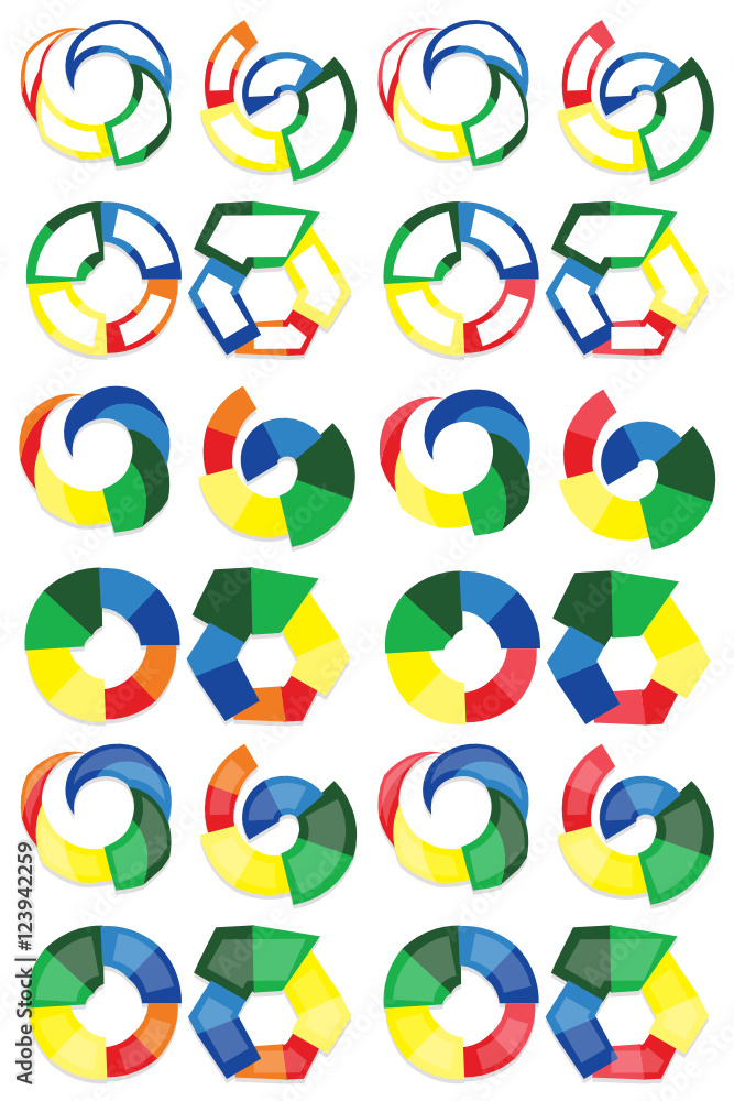 24 bunte Elemente für Marketing und Business 24 bunte Elemente für Marketing und Business