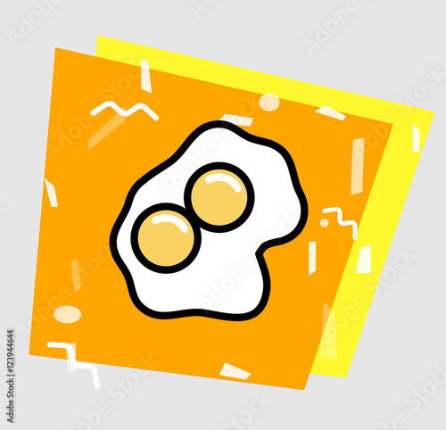 Egg Yolk Vector Background