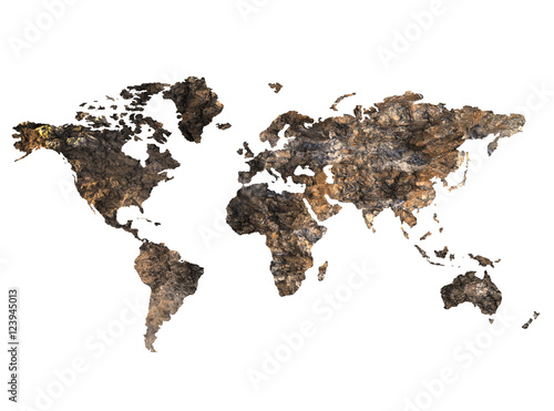 Fototapeta samoprzylepna Mapa świata