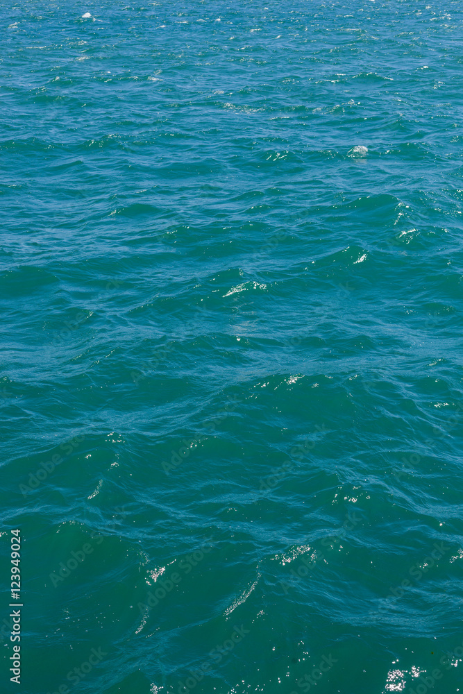 Fototapeta premium Blue water with waves