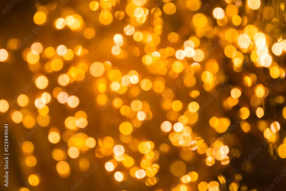 Blurry lights, out of focus.
Warm golden glow. Background use.