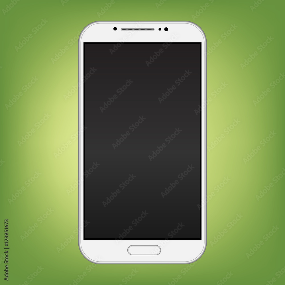 Modern smart phone isolation vector Modern smart phone isolation vector