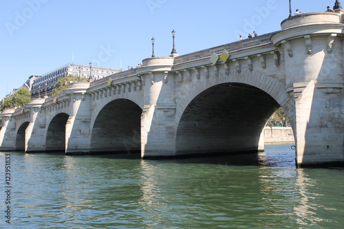 view of Paris from the Seine  photo