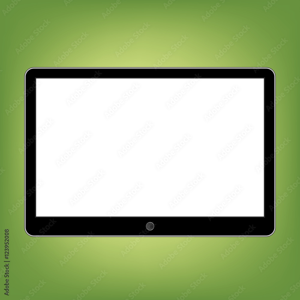 Abstract style modern tablet with blank screen. Template for any content Abstract style modern tablet with blank screen. Template for any content