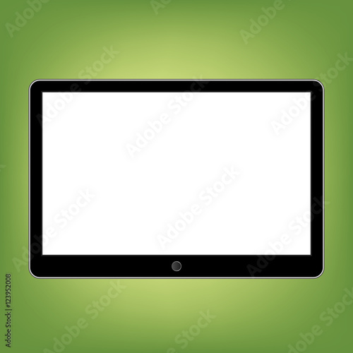 Abstract style modern tablet with blank screen. Template for any content