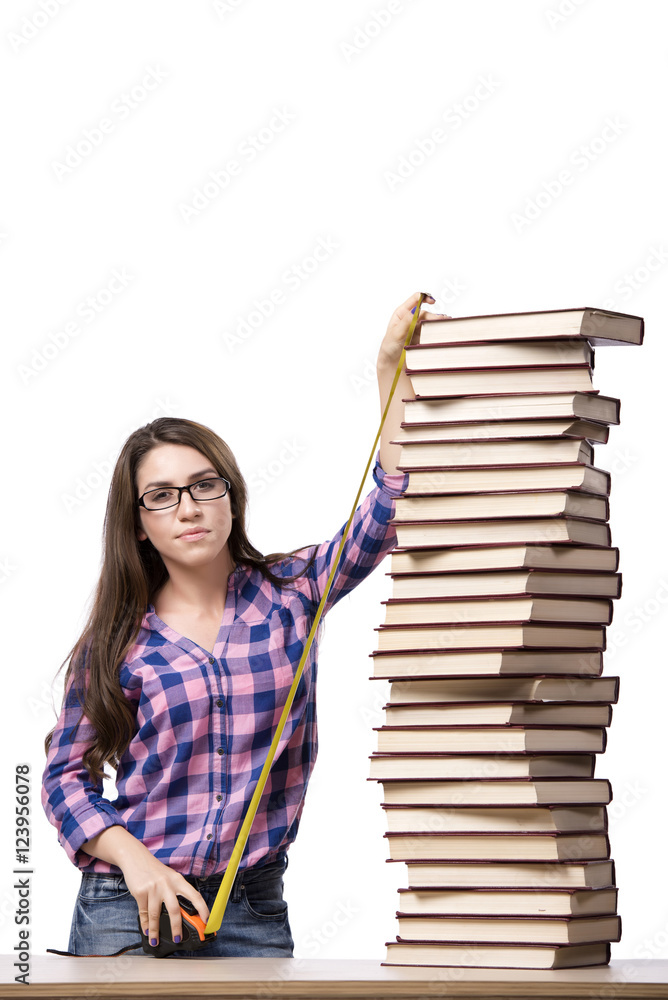 Young student preparing for school exams Young student preparing for school exams