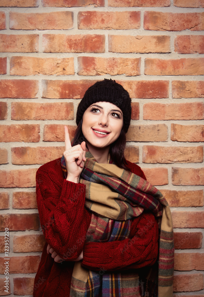 Portrait of a young woman in clothes Portrait of a young woman in clothes