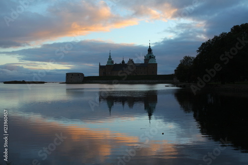 Kalmar castle at sunset