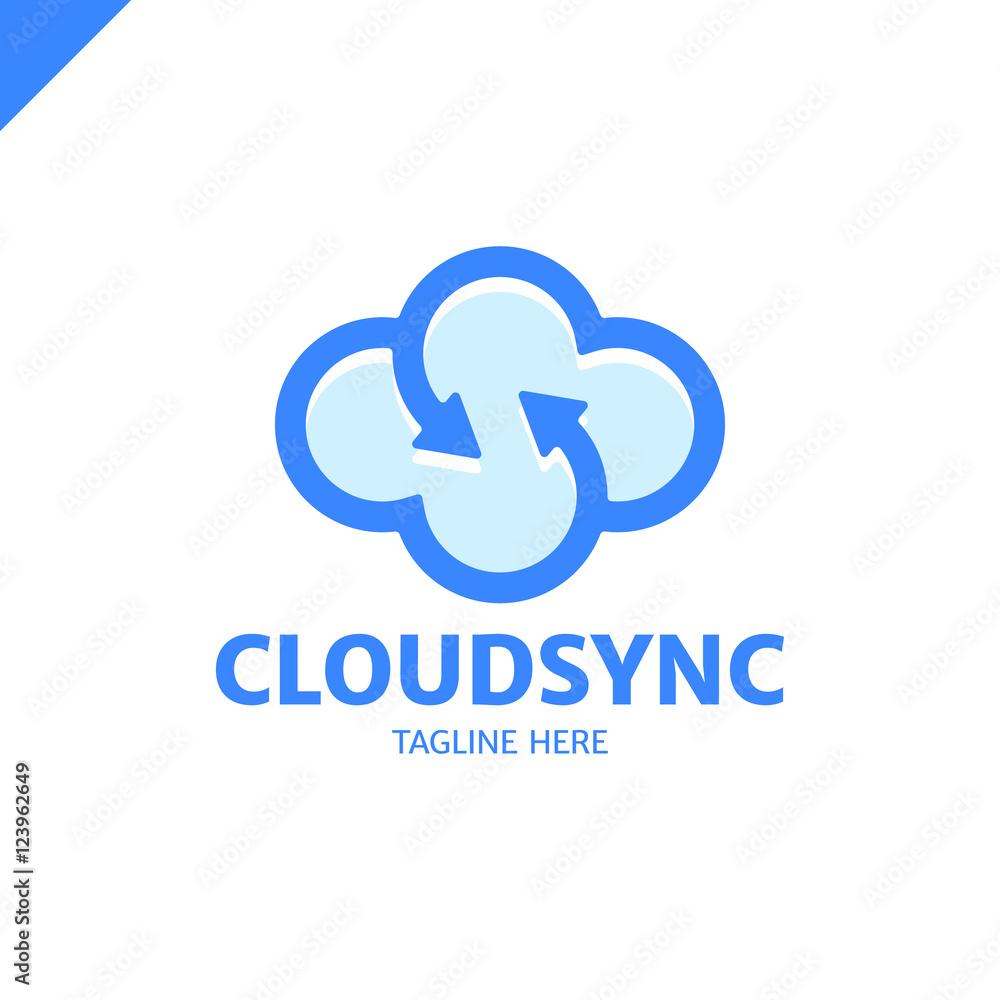 Infinity cloud logo design vector. Cloud letter s logo template. Stock  Vector | Adobe Stock
