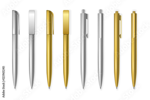 Set of vector pens.
