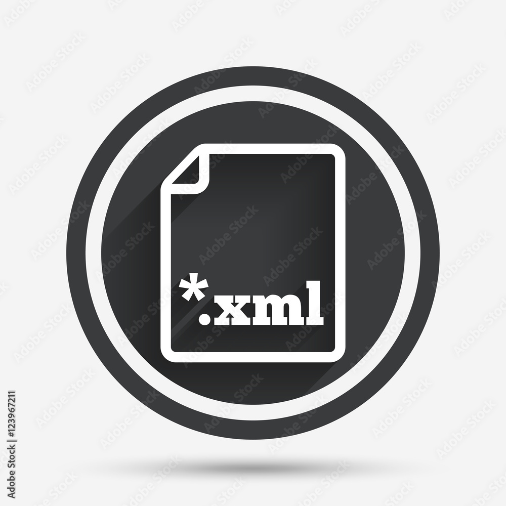 File document icon. Download XML button. File document icon. Download XML button.