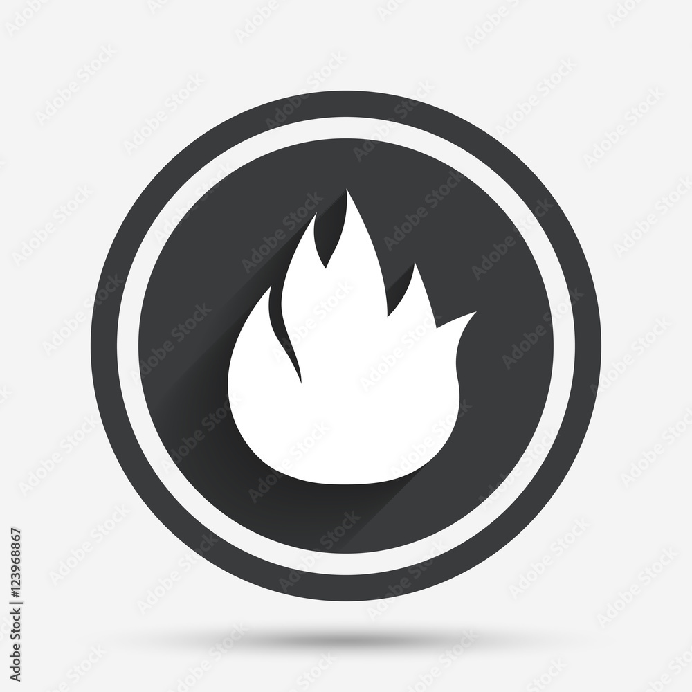 Fire flame sign icon. Fire symbol. Fire flame sign icon. Fire symbol.
