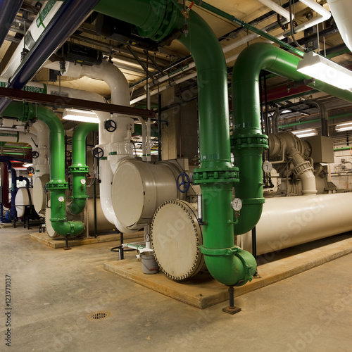 Chiller plant and piping