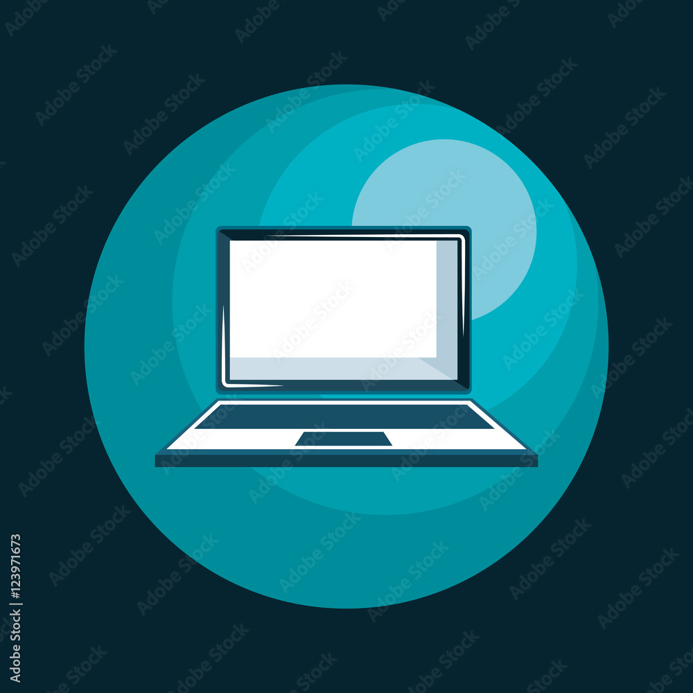 laptop computer portable device vector illustration design laptop computer portable device vector illustration design