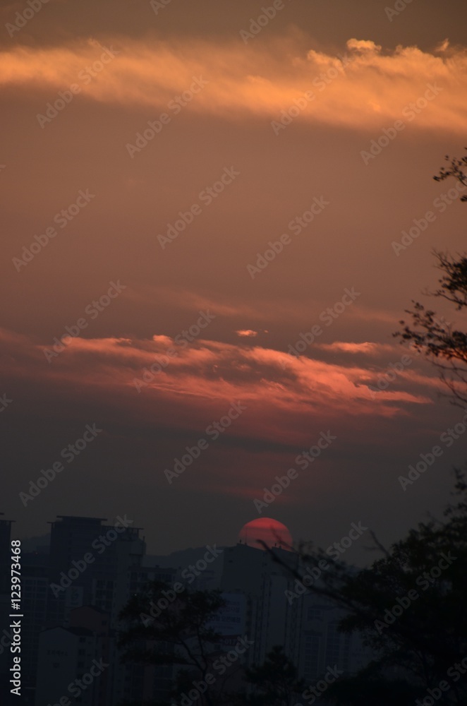 Obraz premium 일몰