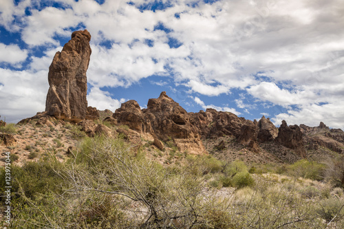 Summit Canyon in the Kofa Mountains Wilderness in Yuma County near 

Quartzite Arizona.