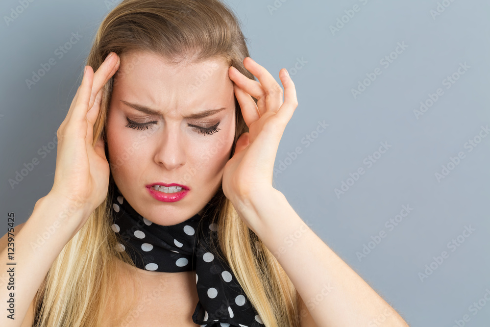 Young woman feeling stressed Young woman feeling stressed