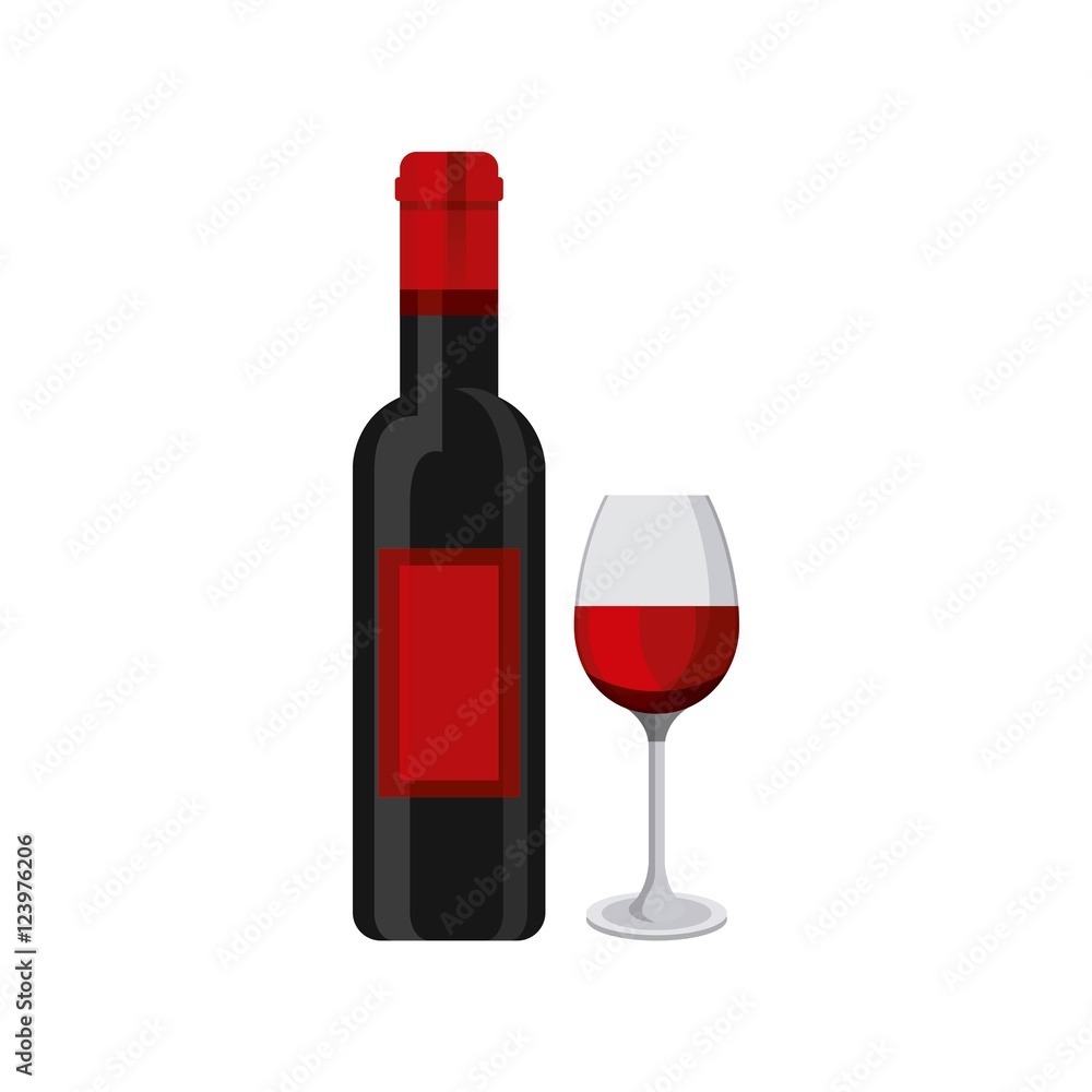 wine bottle and cup vector illustration design wine bottle and cup vector illustration design