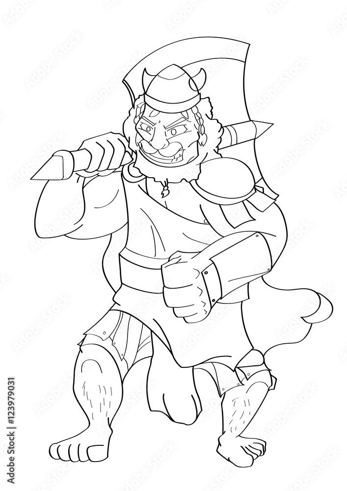 Viking Line Art Vector Viking Line Art Vector