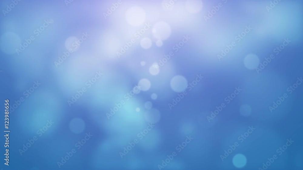 Glittering Defocused Lights On Blue Background Glittering Defocused Lights On Blue Background