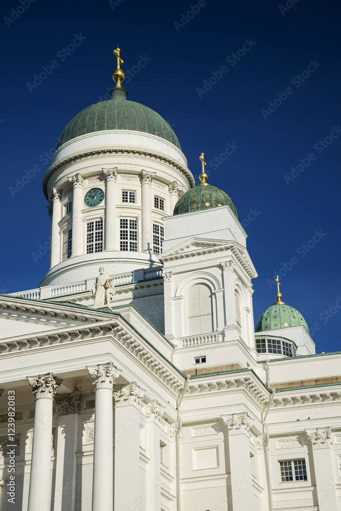 Helsinki city cathedral in senate square finland