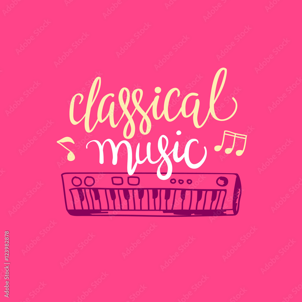 Colorful music background.