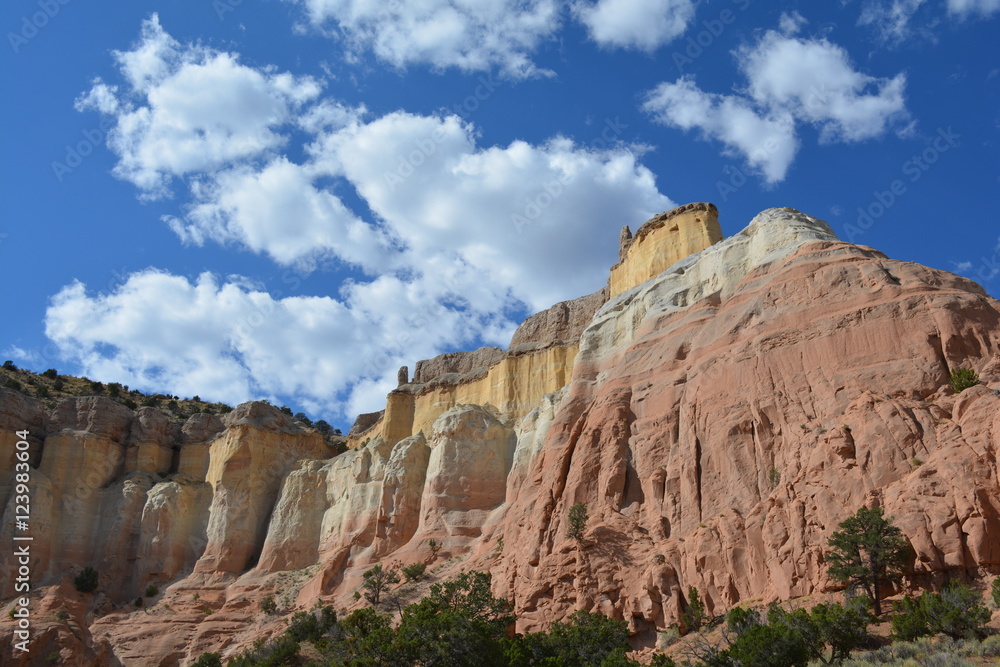 New Mexico Cliffs and Clouds