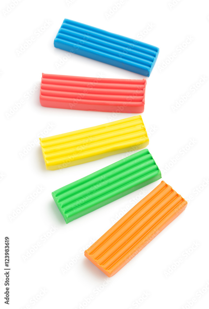 Fototapeta premium plasticine set isolated on white